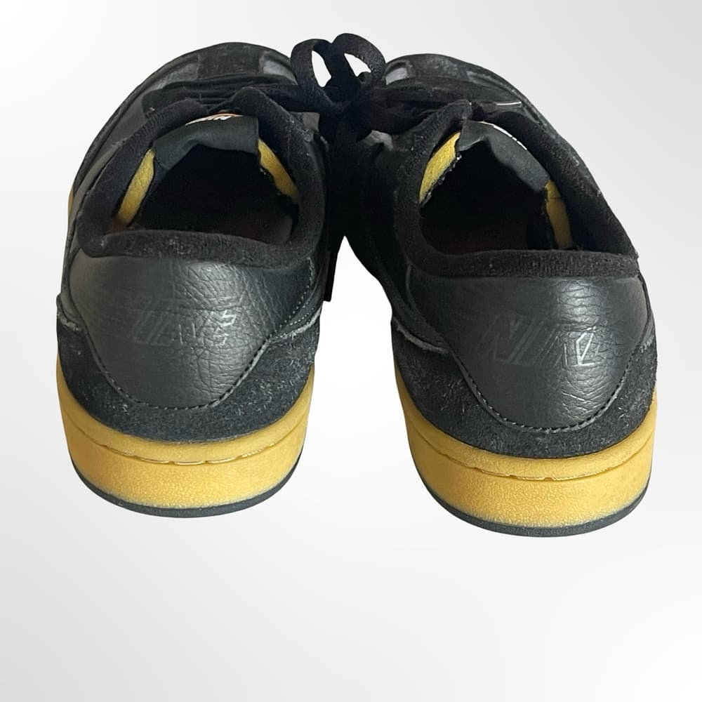 Nike SB Black Suede Low-Top Sneakers with Gold Sole in size 10 - Thumbnail 2