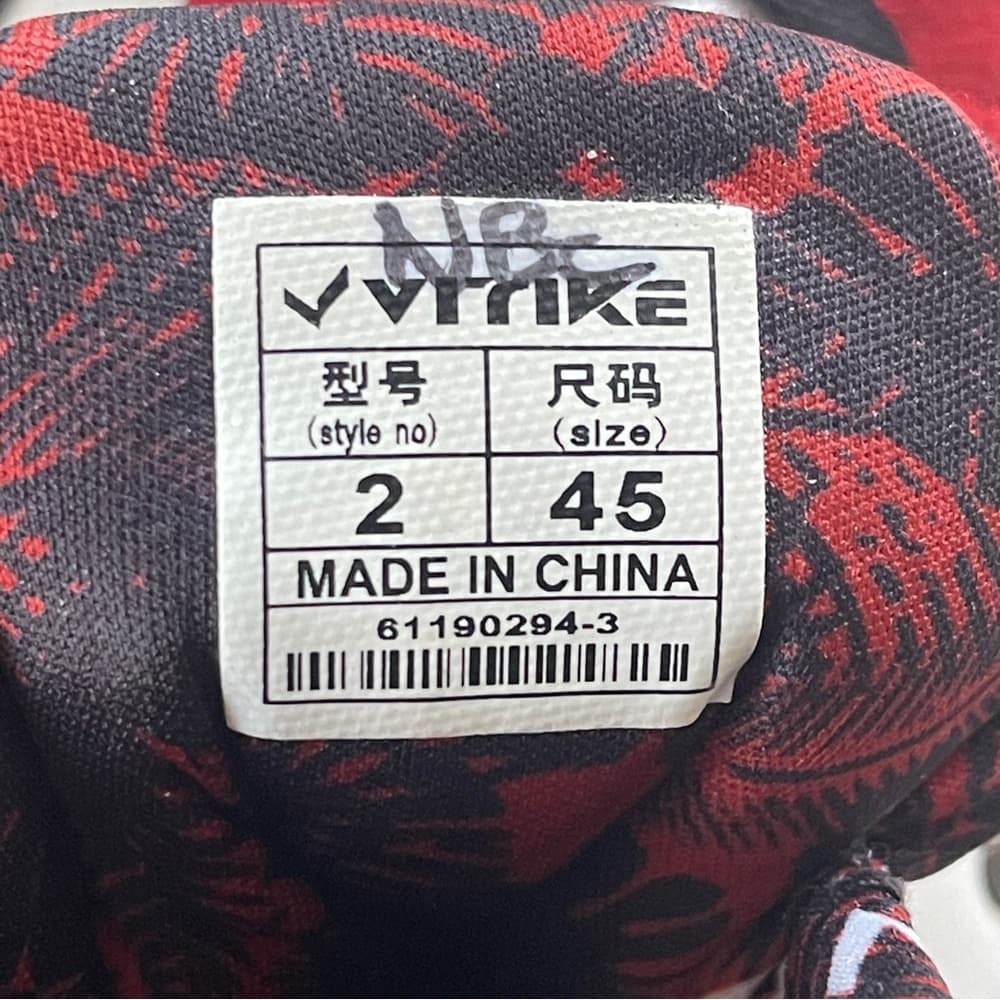 Vitike Red and White High-Top Sneakers in size 11 - Thumbnail 5
