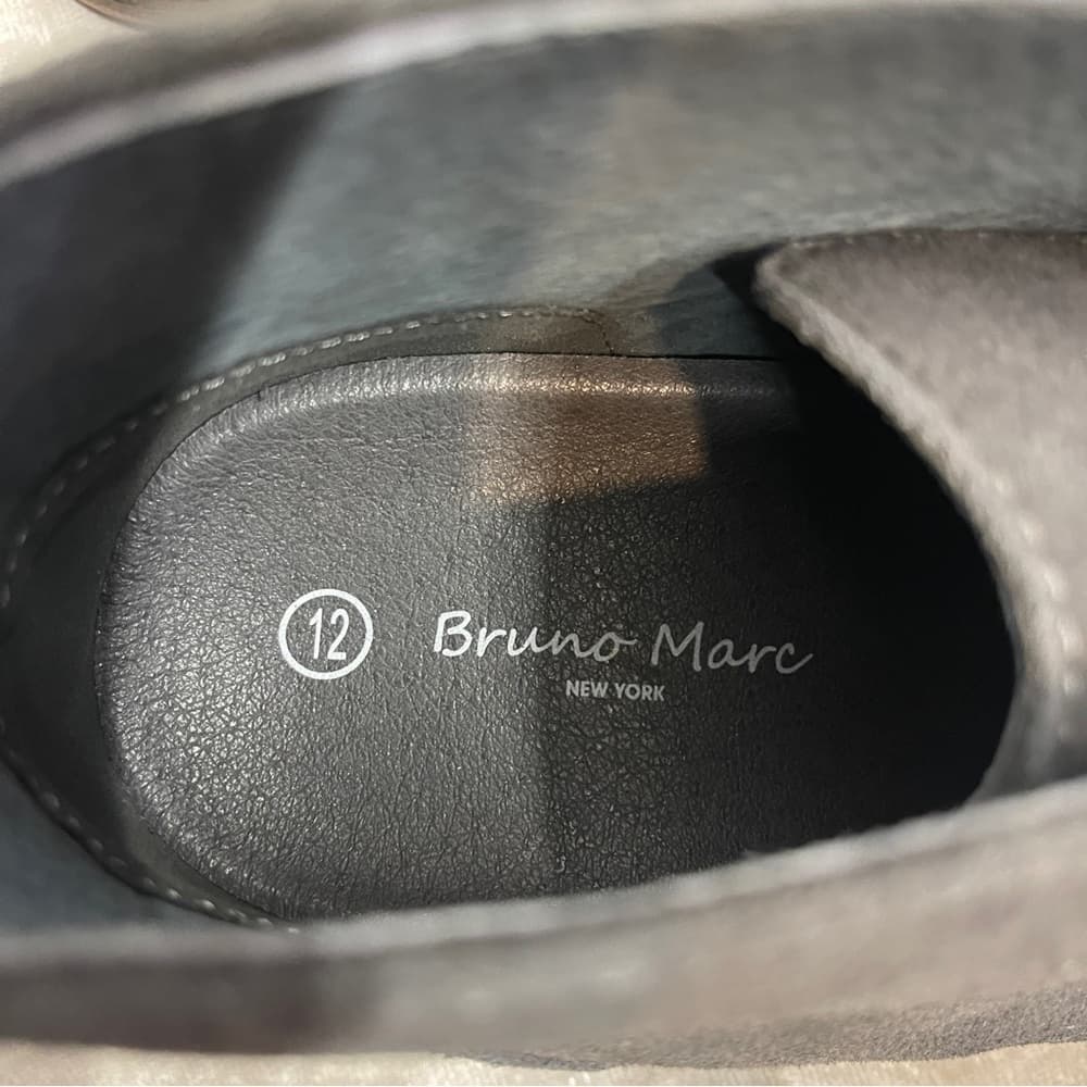 Bruno Marc Black Men's Suede Shoes sizes 6.5,7,8.5 & 12 NEW - Thumbnail 9