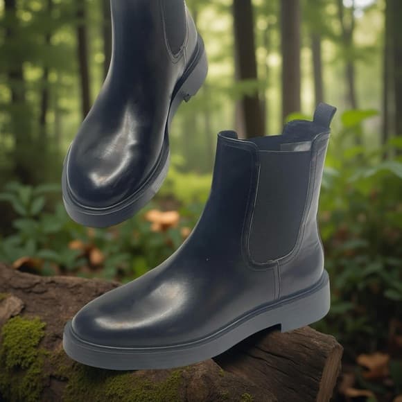 H&M Black Chelsea Boots in size 4 NWOT - Thumbnail 8