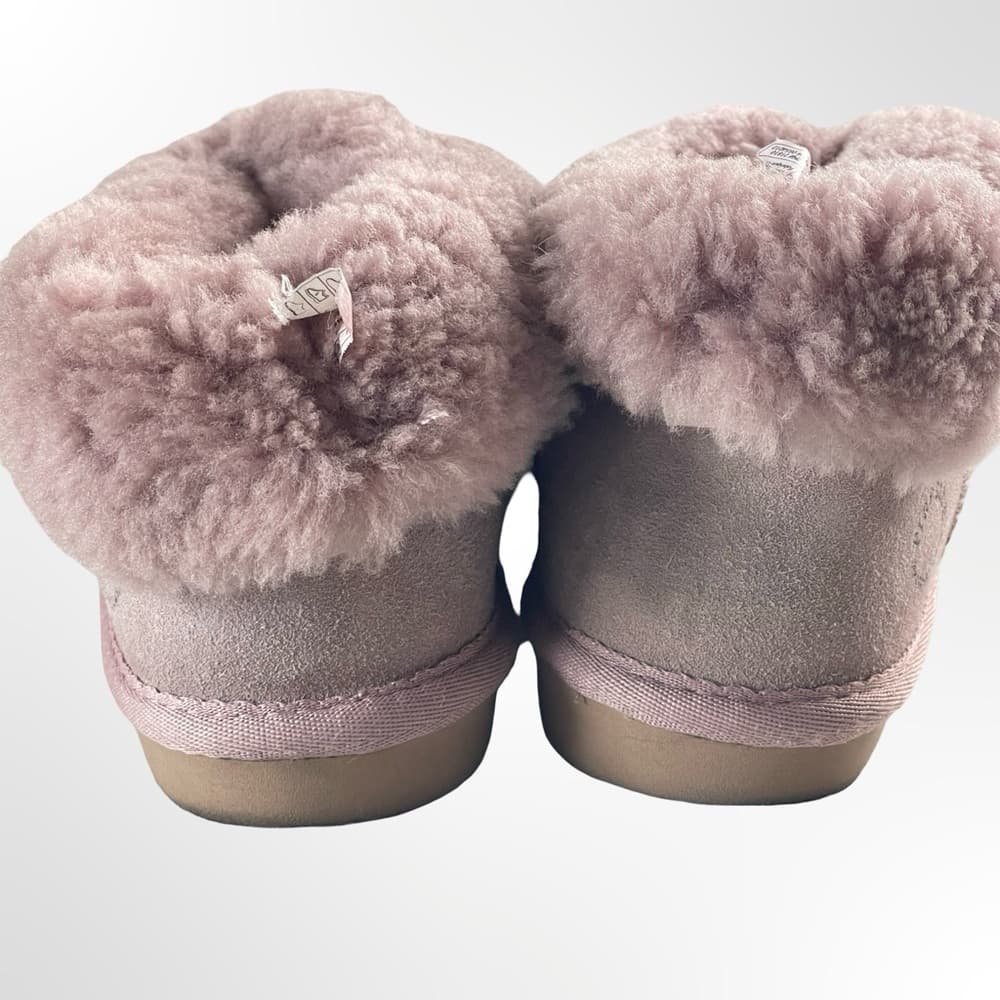 Fireside Cozy Pink Shearling Women's Shoes in size 8 - Thumbnail 3