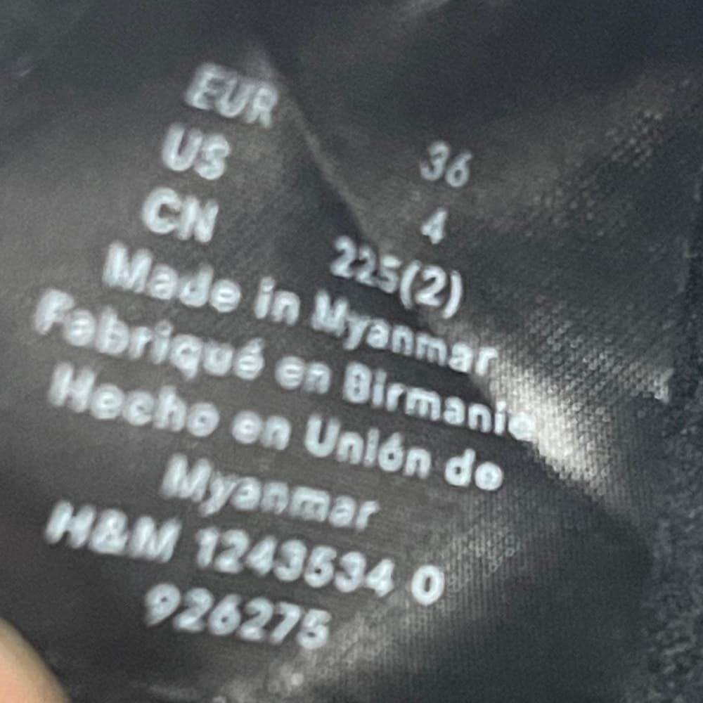 H&M Black Chelsea Boots in size 4 NWOT - Thumbnail 6