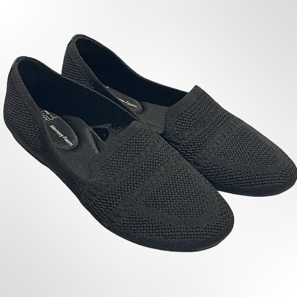 Time and Tru Knit Slip-On Loafers in Black NWOT - Thumbnail 8