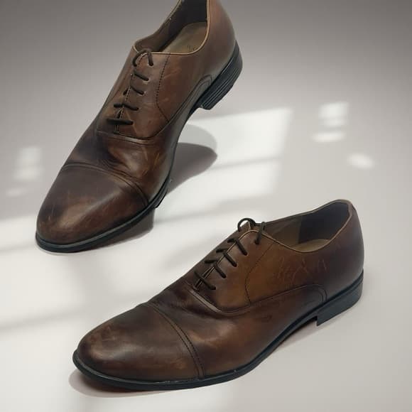 Warfield & Grand Dark Brown Leather Oxfords in size 12 - Thumbnail 8