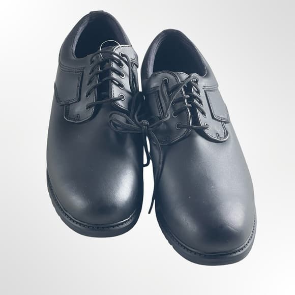 Galls Classic Black Lace-Up Leather Shoes in size 11 - Thumbnail 9