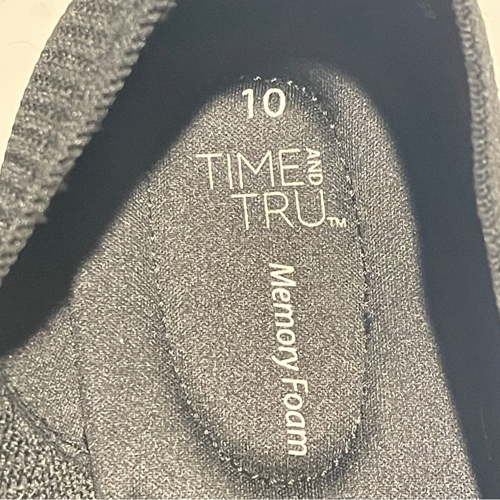 Time and Tru Knit Slip-On Loafers in Black NWOT - Thumbnail 6