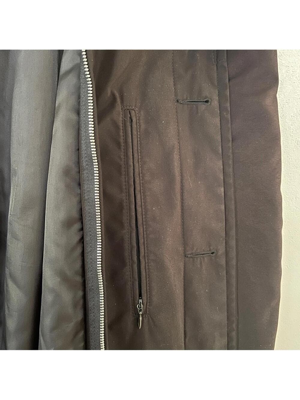 Newport Harbor Dark Blue Trench Coat in size 42L - Thumbnail 2