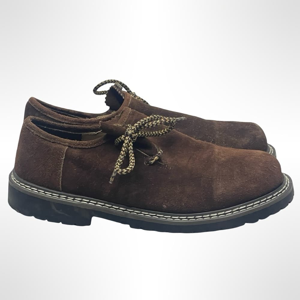 Lederhosen Alpine Men's Brown Suede Shoes size 48 - Thumbnail 2