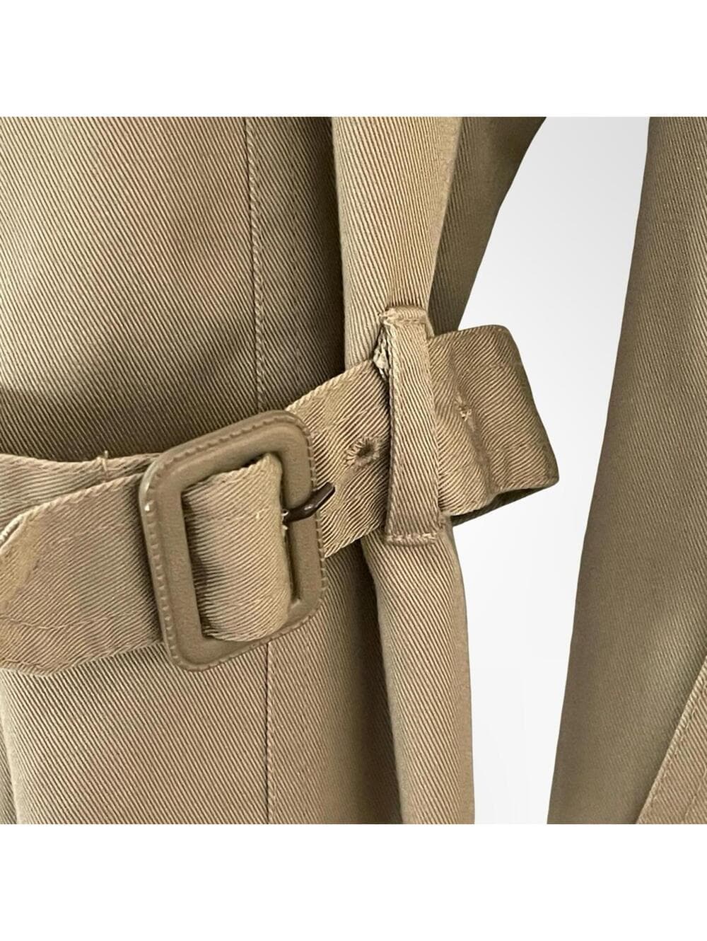 London Fog Classic Double-Breasted Trench Coat in Taupe - Thumbnail 2