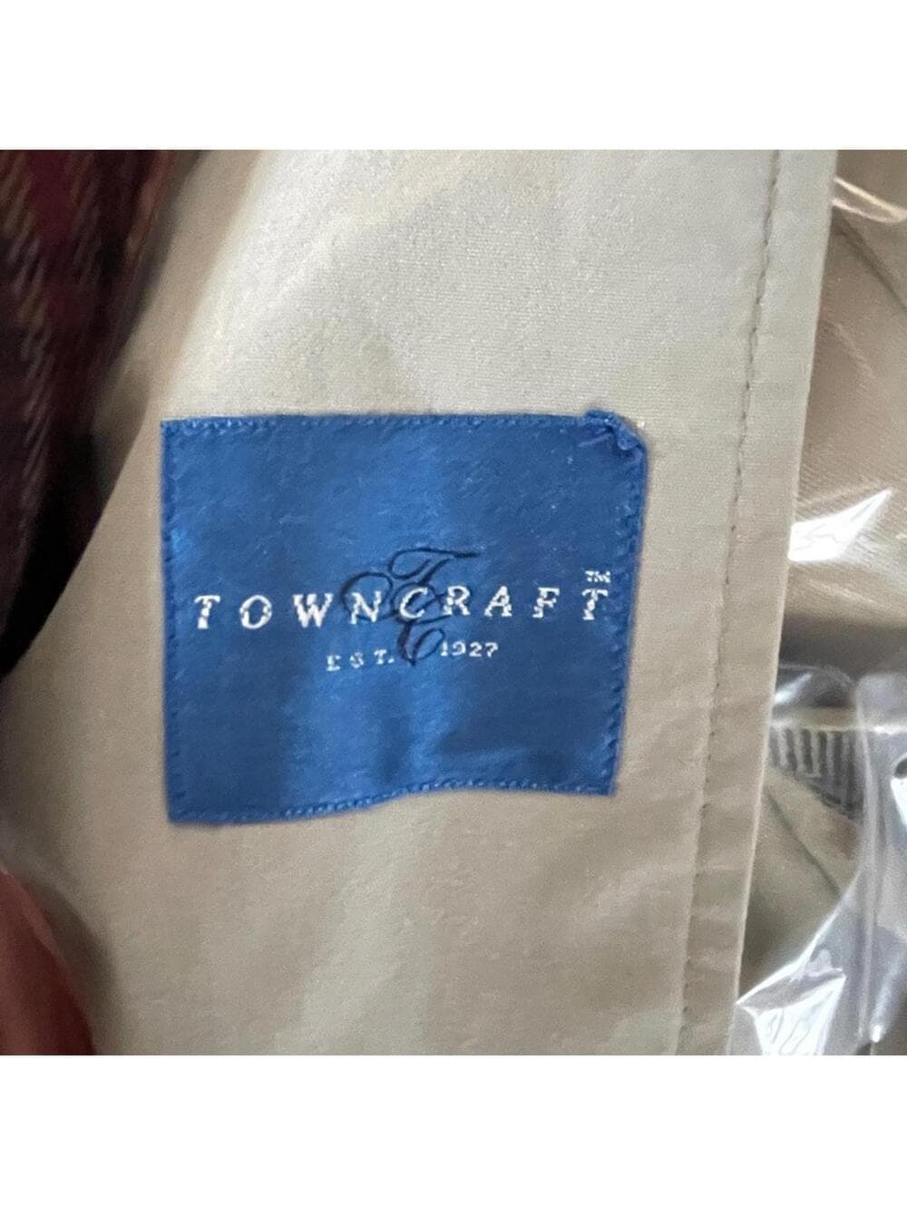 TownCraft Olive Green Long Trench Coat 42 X-Tall - Thumbnail 3