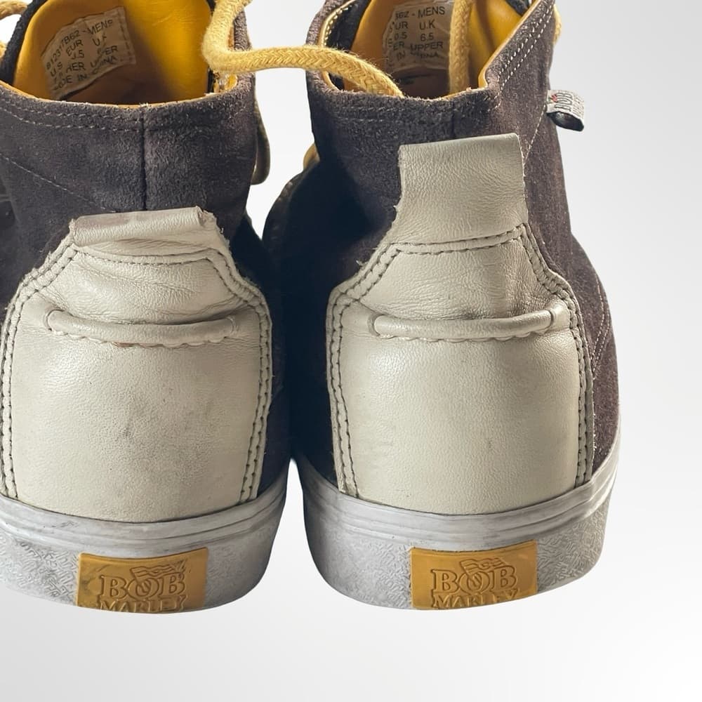 Bob Marley Men's Brown High-Top Sneakers in size 7.5 - Thumbnail 3