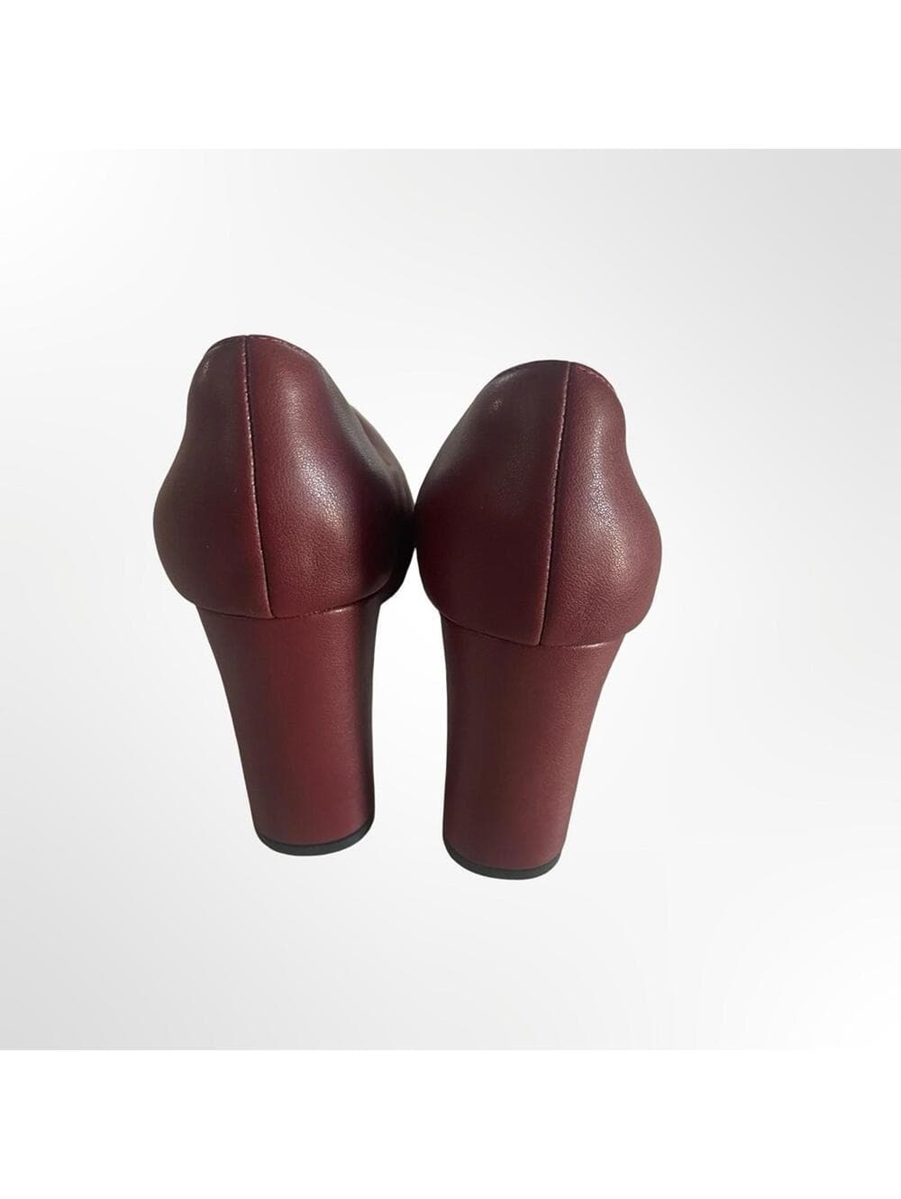Women's Pointed Toe Pumps in Burgundy size 8 - Thumbnail 3