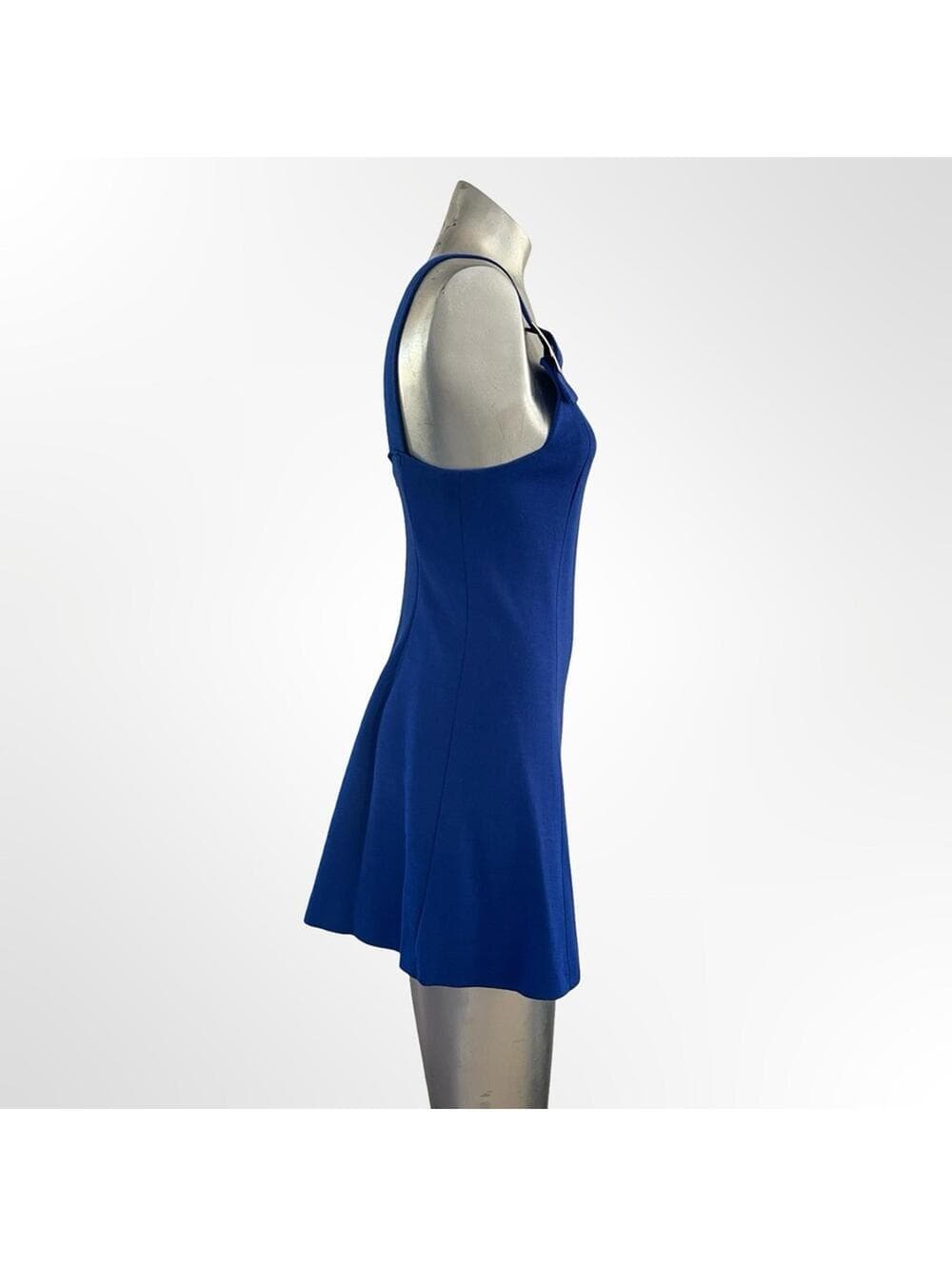 Blue Sleeveless Mini Dress in size M - Thumbnail 2