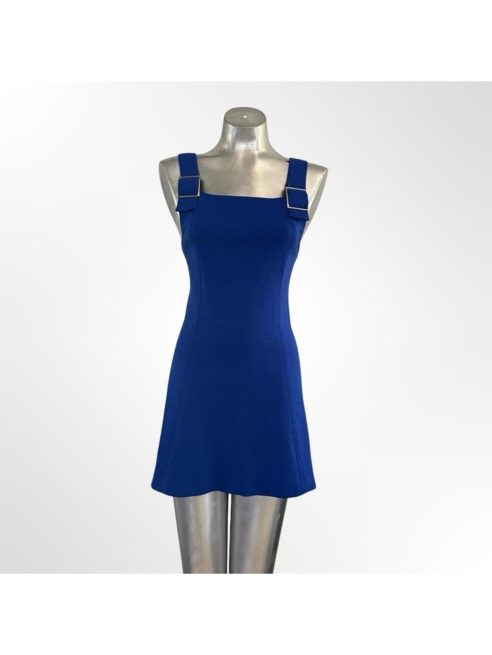 Blue Sleeveless Mini Dress in size M - Thumbnail 3