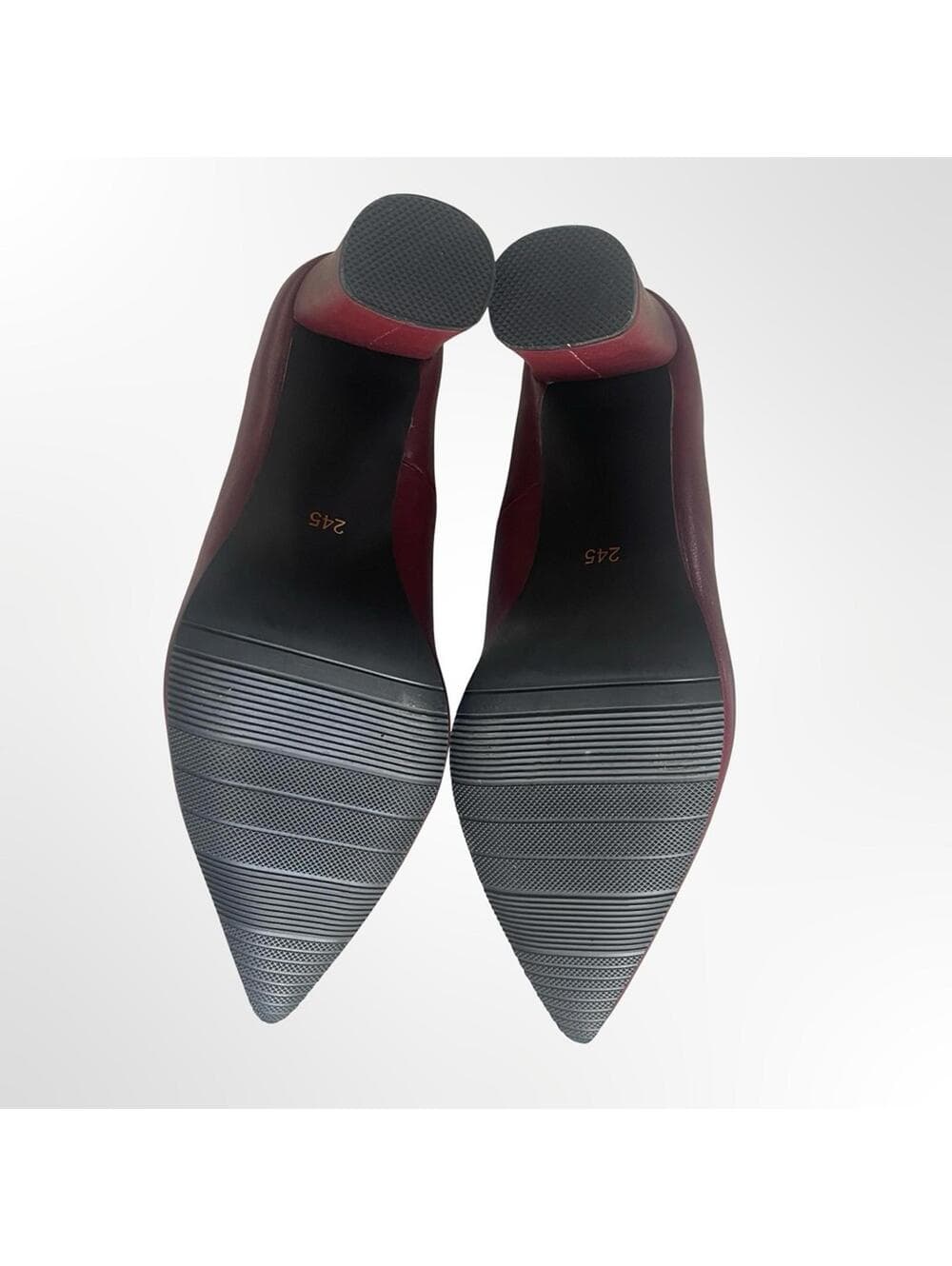 Women's Pointed Toe Pumps in Burgundy size 8 - Thumbnail 5