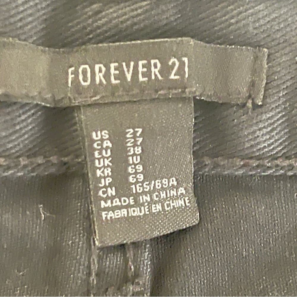 Forever 21 Black Rhinestone & Studded Denim Shorts & Top - Thumbnail 2