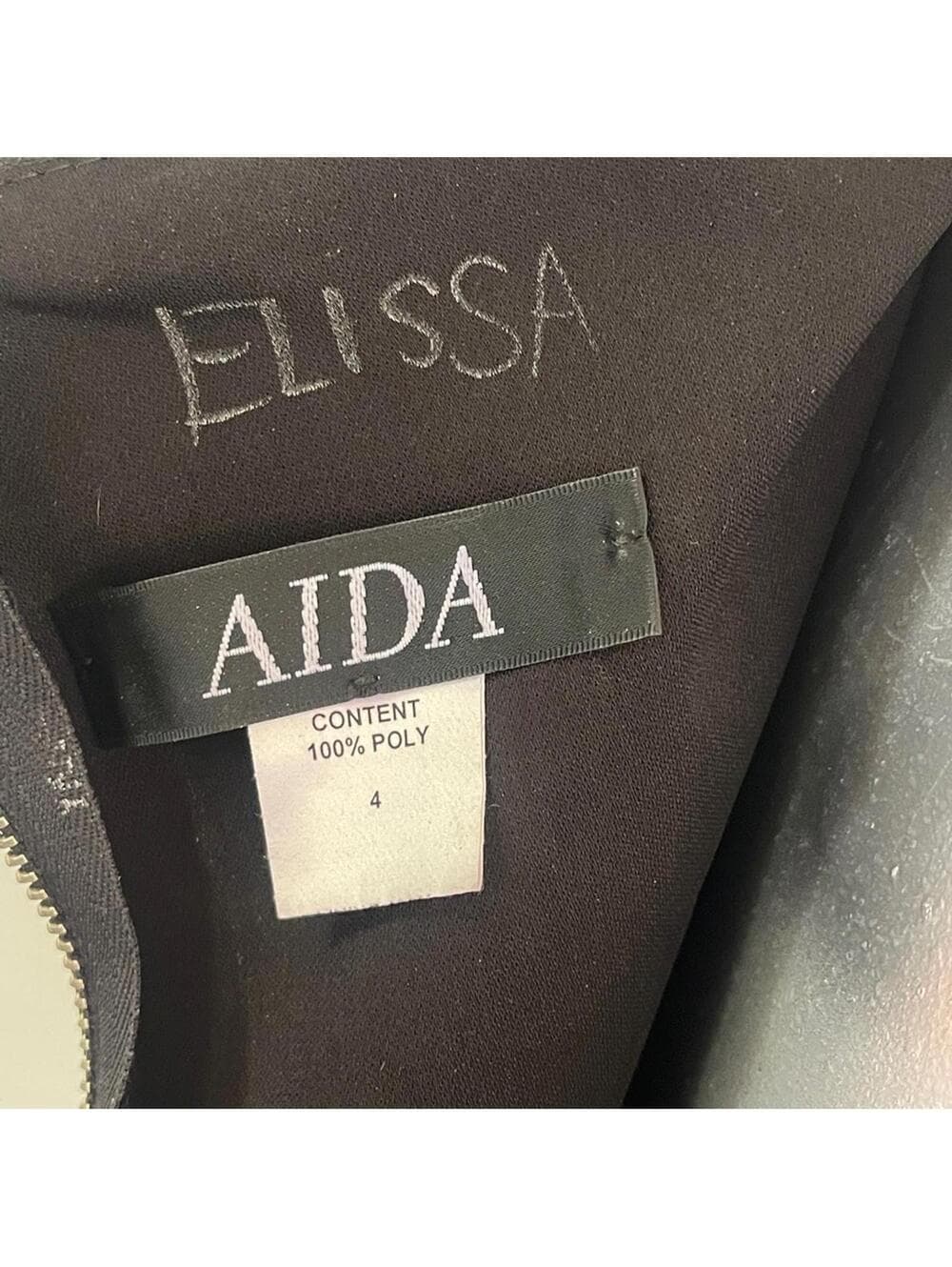 Very Elegant Aide Black Sleeveless Dress in size 4 - Thumbnail 4