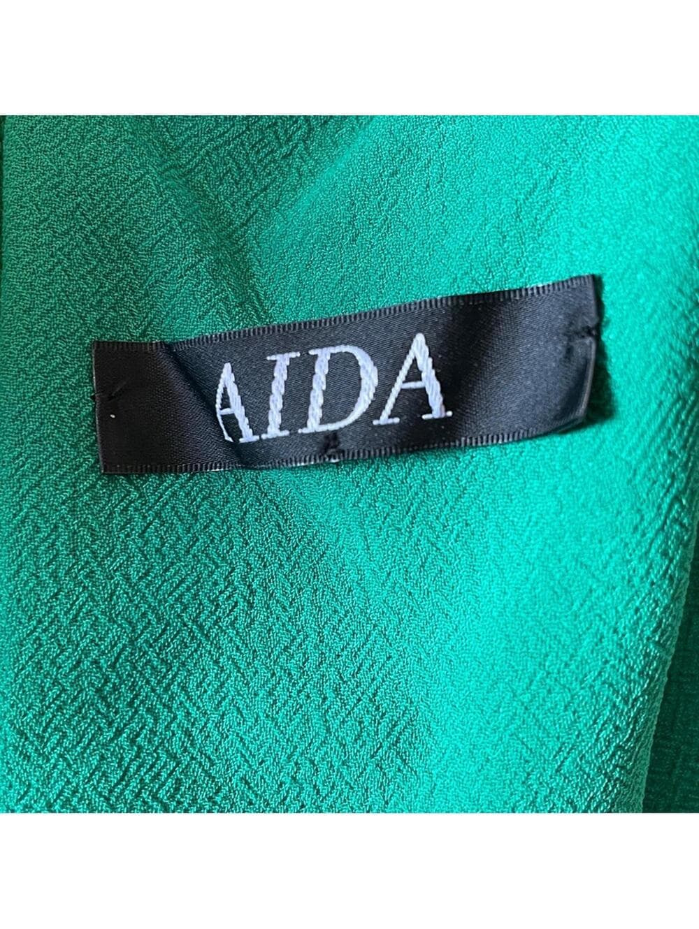 Aida Elegant Green Strapless Dress - Thumbnail 4