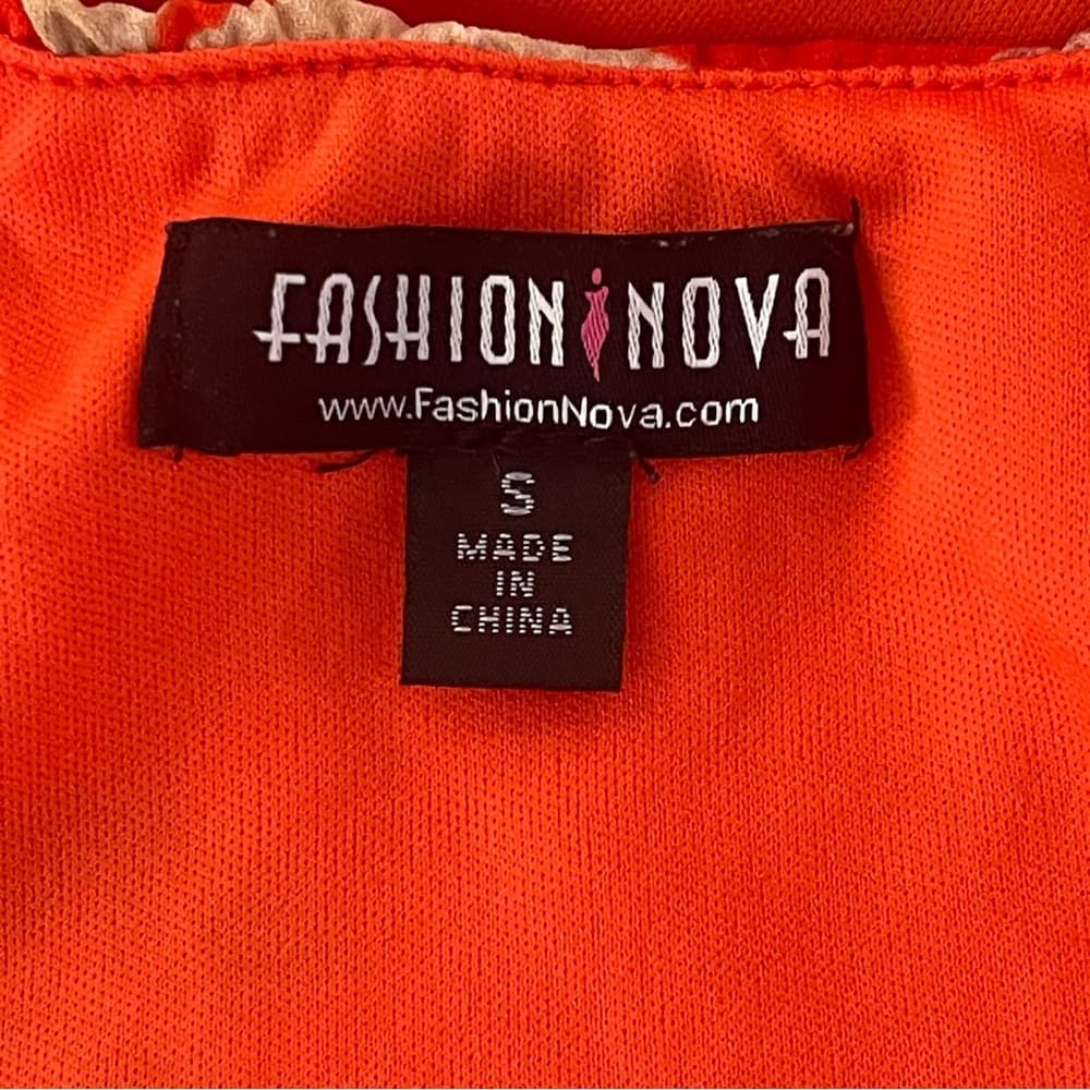 Fashion Nova Red Floral Ruffle Layered Cami - Thumbnail 2
