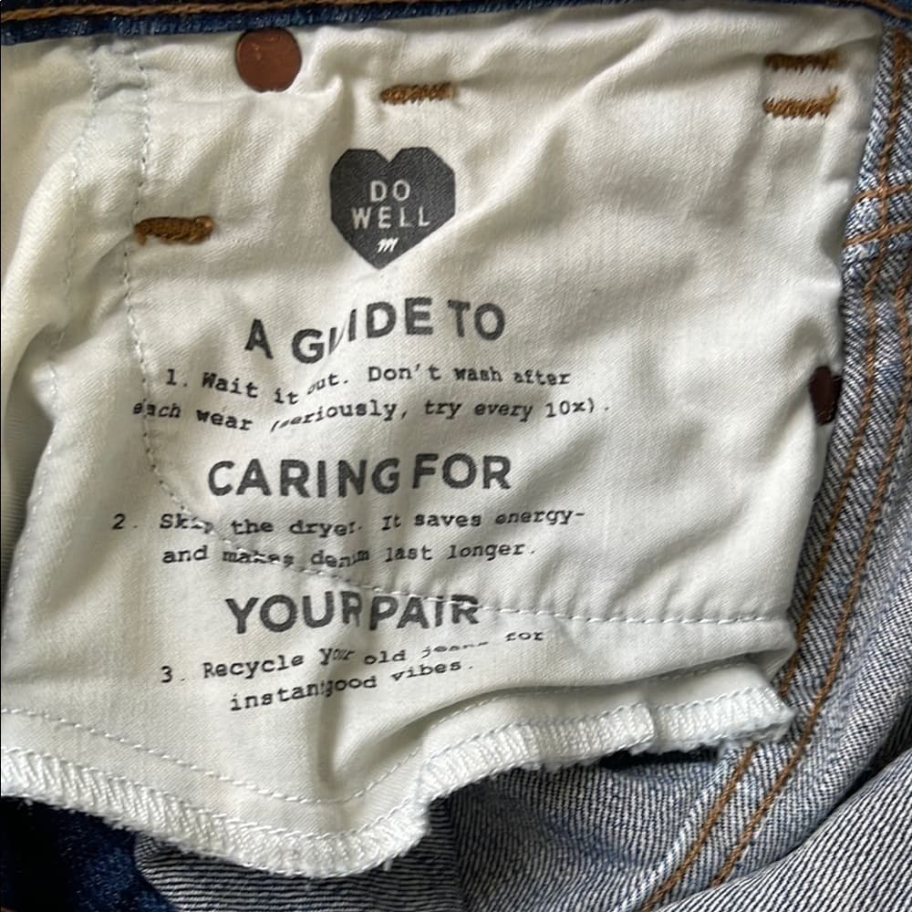 Madewell 10" Women's Skinny Blue Jeans size 23 - Thumbnail 7