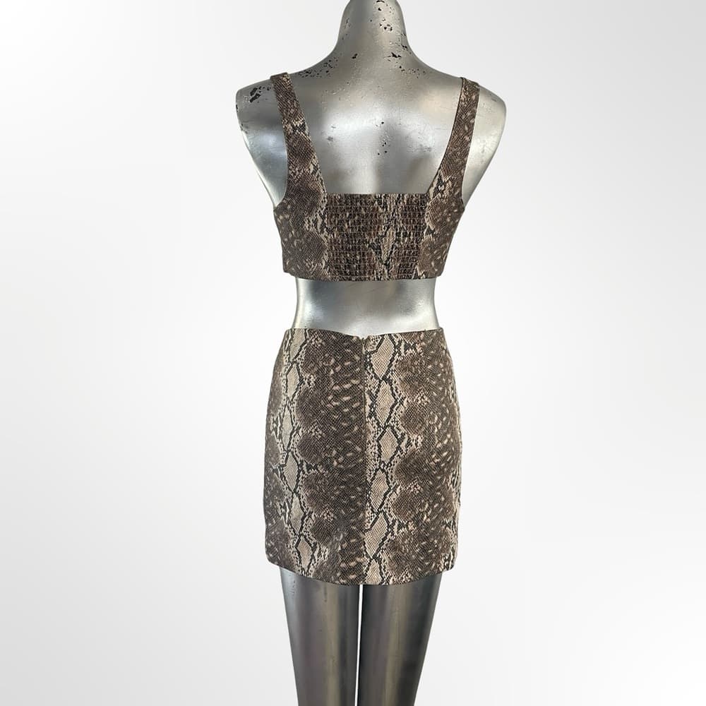 Cute Forever 21 Brown Snake Print Set in size S - Thumbnail 2