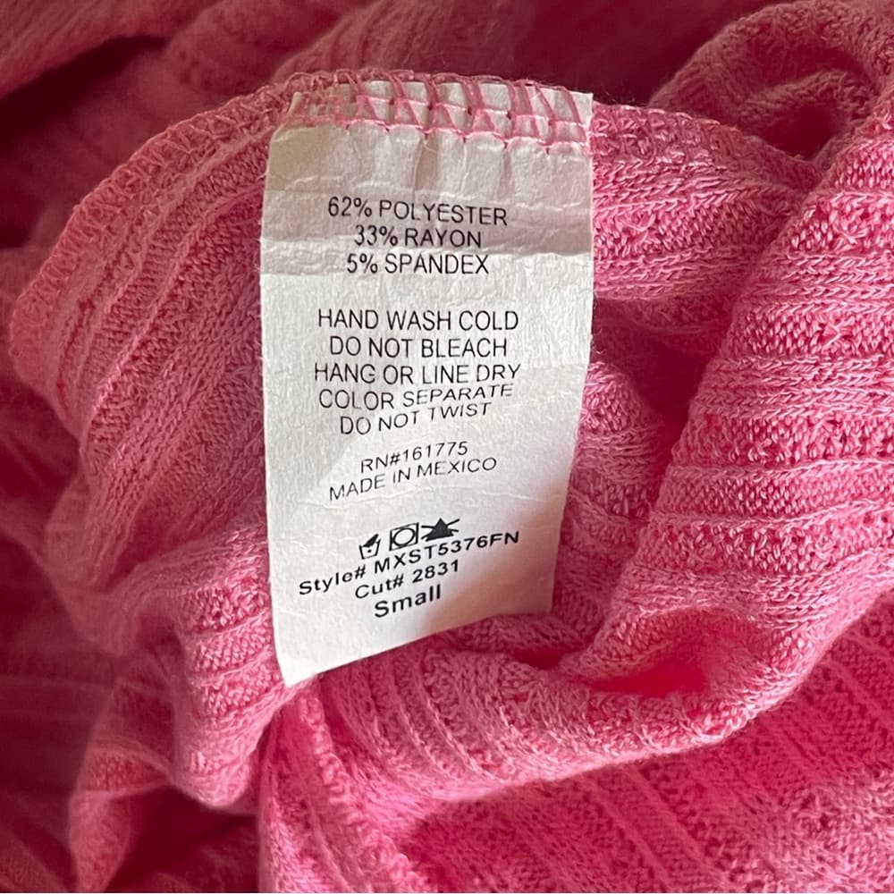 Fashion Nova Pink Ruffle-Trim Crop Top - Thumbnail 3