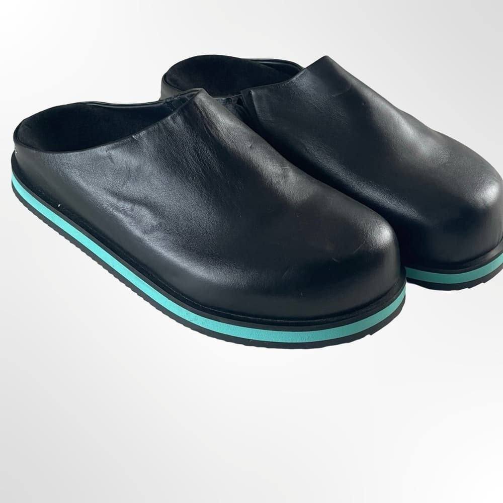 HAUS Black Slip-On Clogs with Teal Accent in Women's size 8.5 - Thumbnail 7