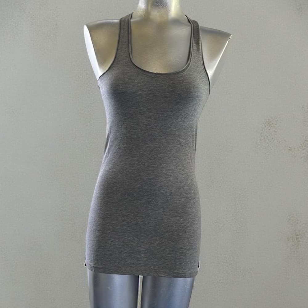 95% Cotton Gray Women's Tank Top Size S, M, L - Thumbnail 3