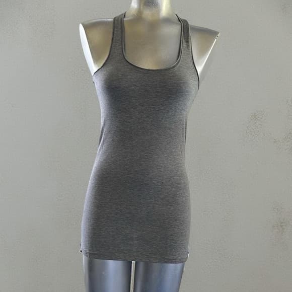 95% Cotton Gray Women's Tank Top Size S, M, L - Thumbnail 4