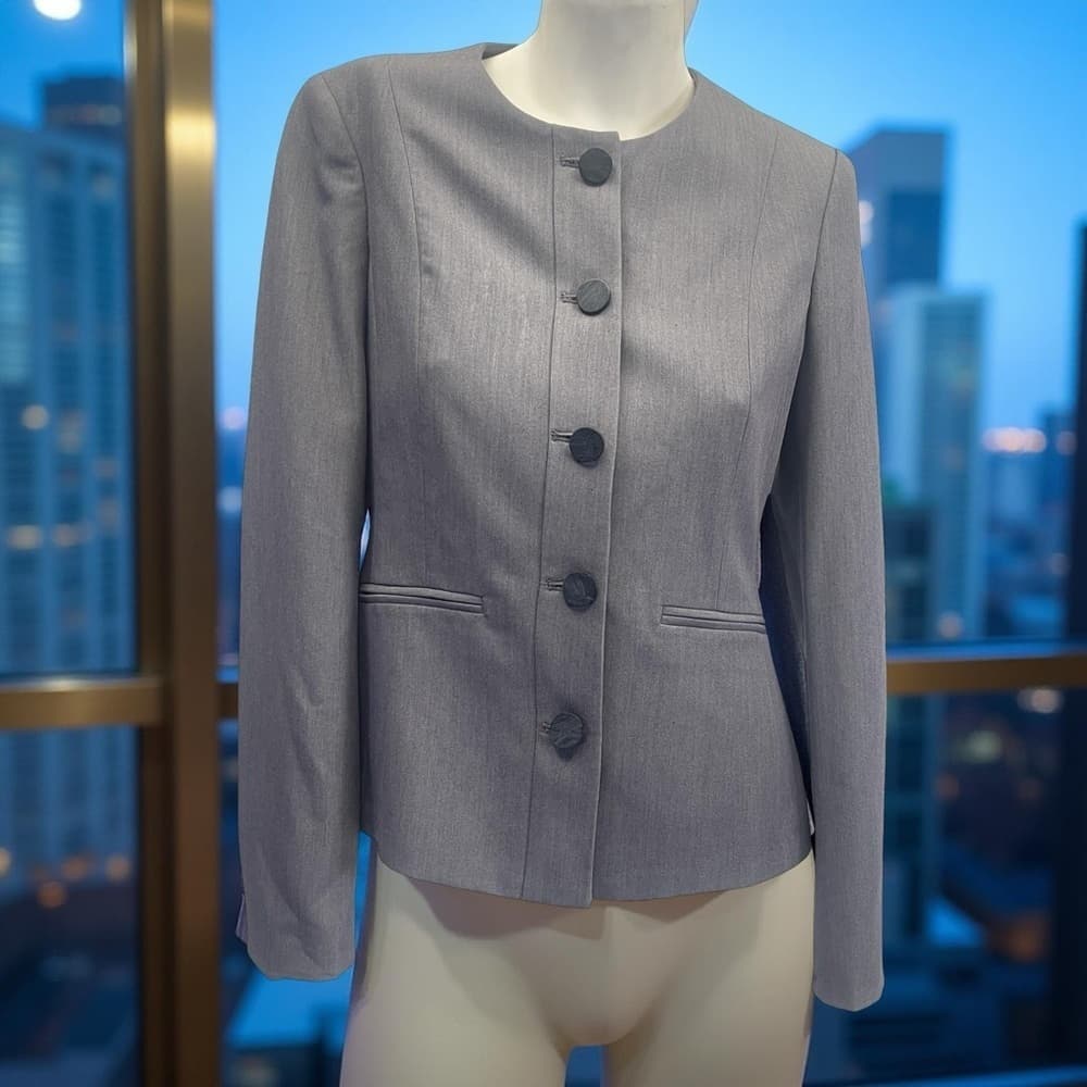 Elegant G2000 Gray Slim Fit Women's Jacket - Mint Condition - Thumbnail 6
