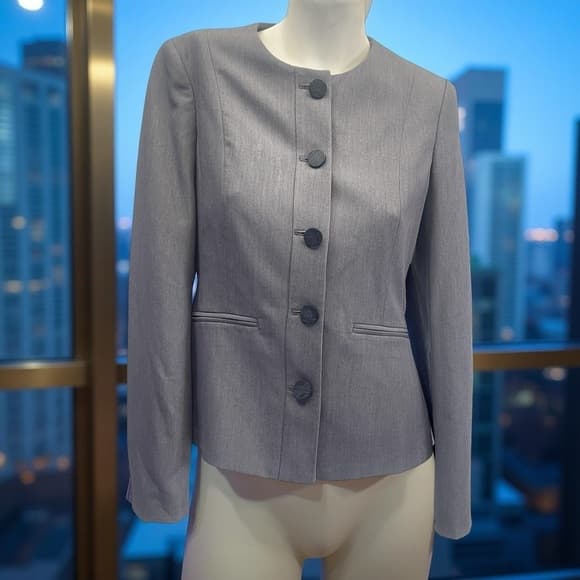 Elegant G2000 Gray Slim Fit Women's Jacket - Mint Condition - Thumbnail 7