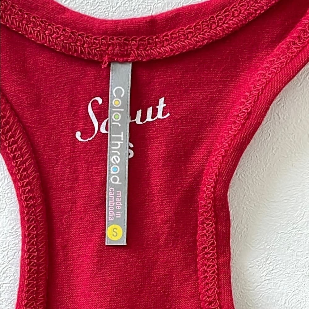 Red Sleeveless Women's Top Size S, M, L - Thumbnail 3