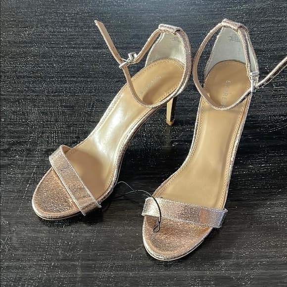 Express Elegant Metallic High Heel Sandals size 7 - NWHT - Thumbnail 7