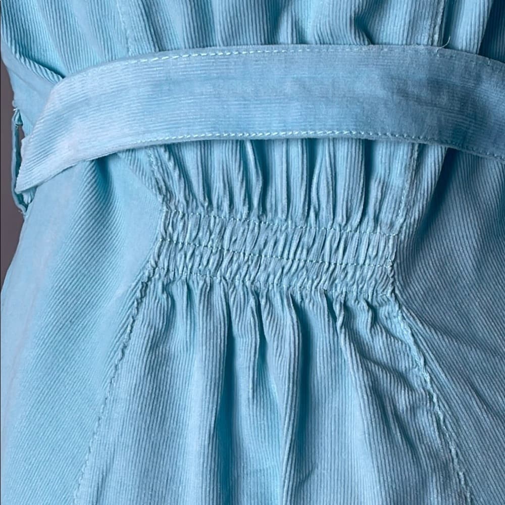 Vintage Desert Diva By Sherry Holt NWT Elegant Blue Corduroy Country Dress - Thumbnail 6