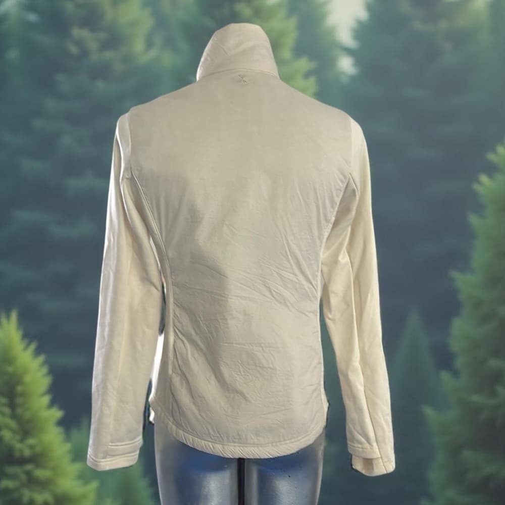 Xersion Women's Cream Quilted Jacket size XS - Thumbnail 2