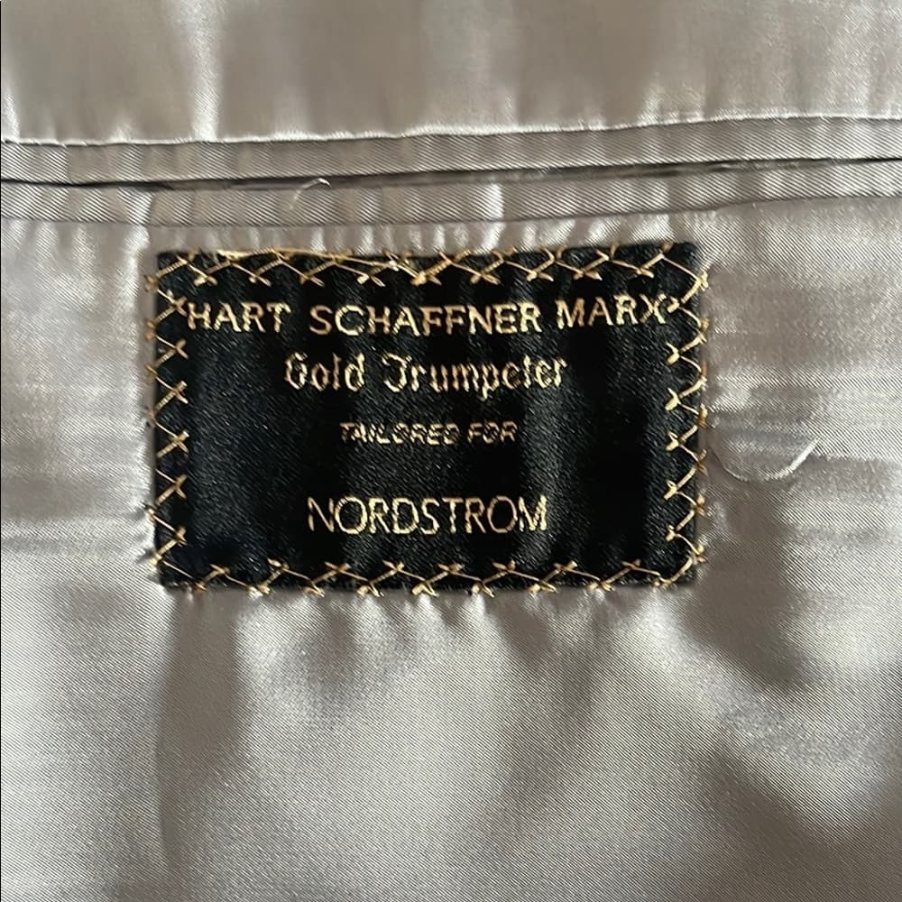 Hart Shaffner Marx Men's Light Olive Suit Blazer - Thumbnail 2
