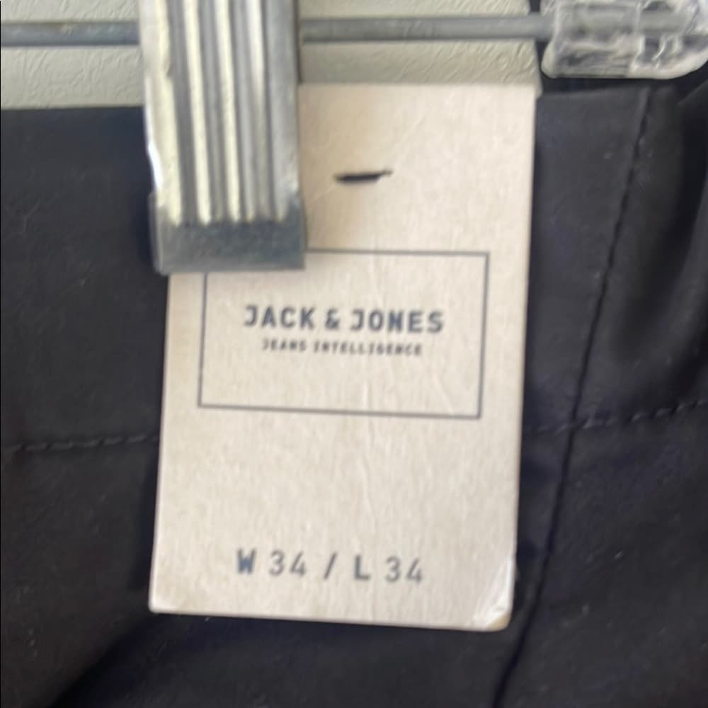 Jack Jones 420 NOOS Men's Black Pants size 34x34 NWT - Thumbnail 3
