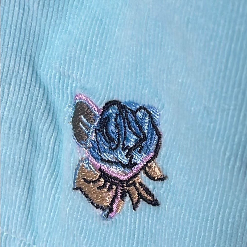 Vintage Desert Diva By Sherry Holt NWT Elegant Blue Corduroy Country Dress - Thumbnail 7
