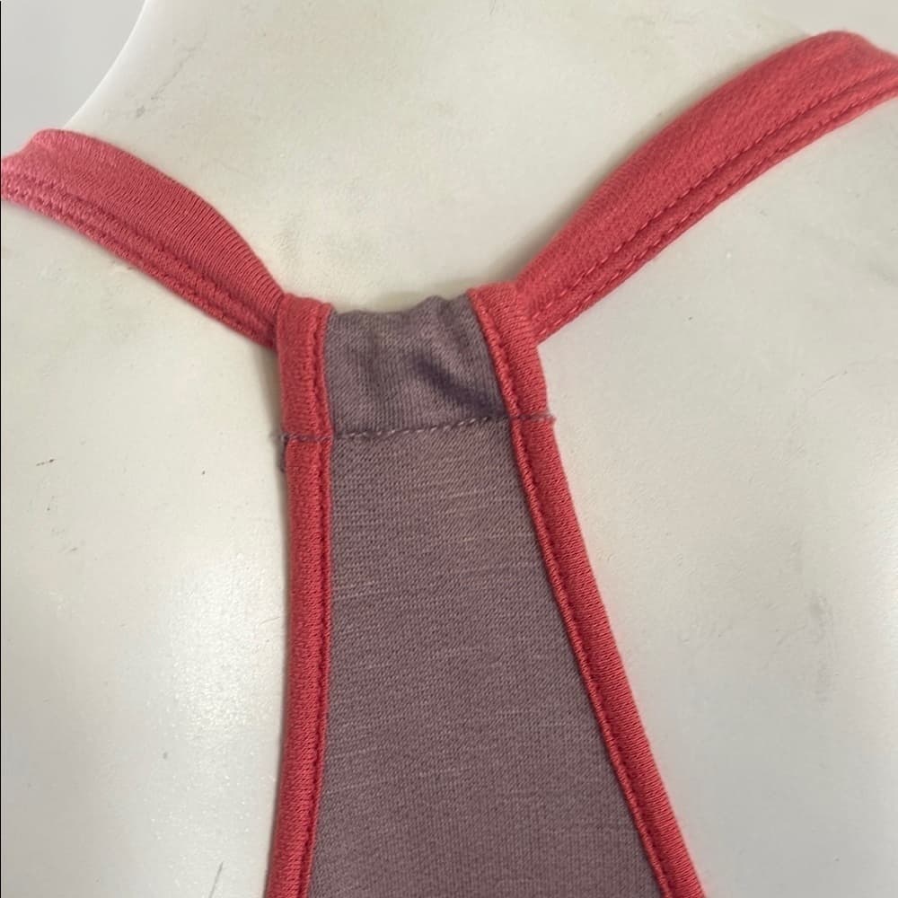 Color Thread Sleeveless summer Dress with Red Trim Size S, M, L - Thumbnail 2