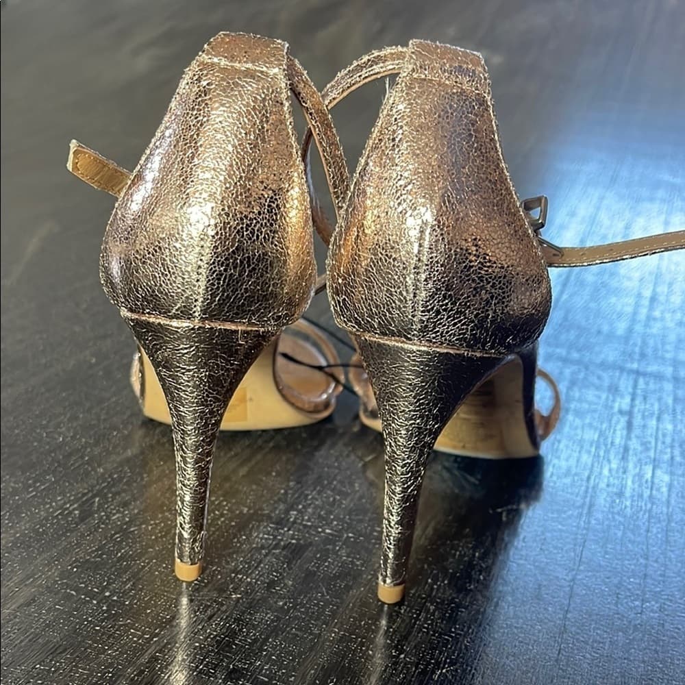 Express Elegant Metallic High Heel Sandals size 7 - NWHT - Thumbnail 4
