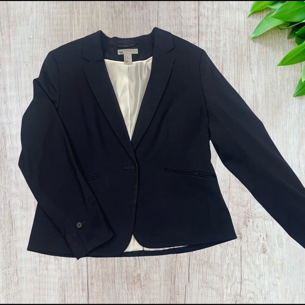 Classic Dark Navy Women's Blazer size 14 - Thumbnail 2