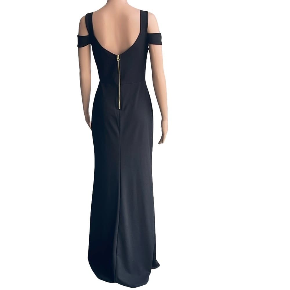 Karen-T Elegant Black Evening Gown Size S/M - Thumbnail 2