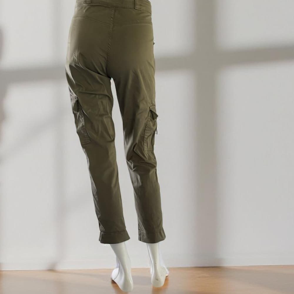 Cotton On - Olive Green Women's Cargo Pants size 2 - Thumbnail 4