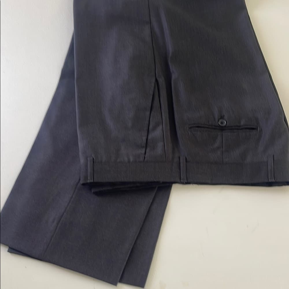 Giorgio Fiorelli Black Suit - Super 150 Italian Made Dark Charcoal 44L 36/32 - Thumbnail 3