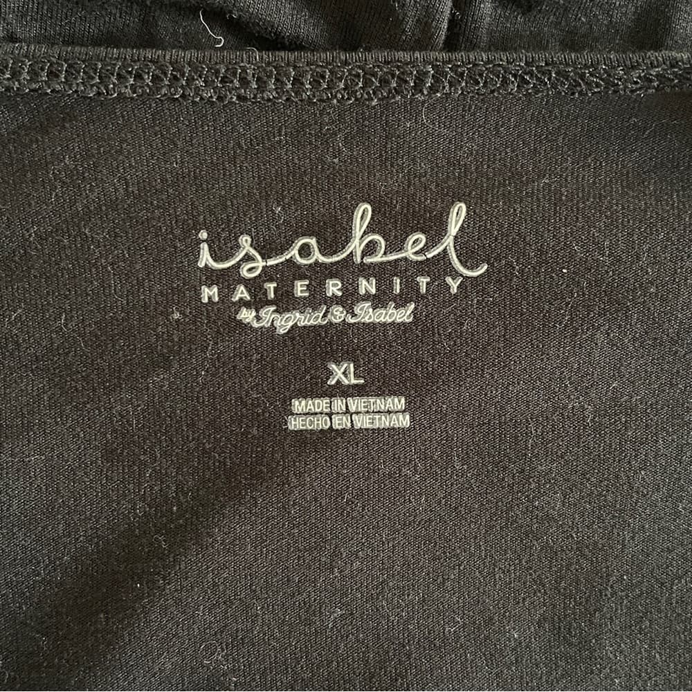 Isabel Maternity by Ingrid & Isabel Black Maternity Top XL - Thumbnail 3
