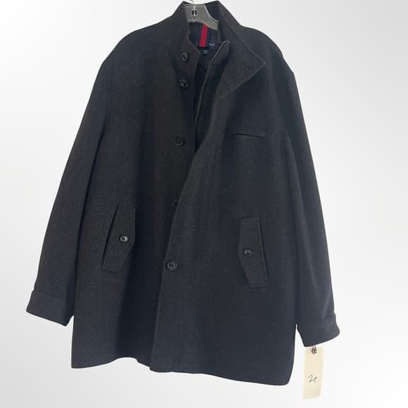 Cremieux Dark Grey Men's Pea Coat in XXL -NWOT - Thumbnail 12