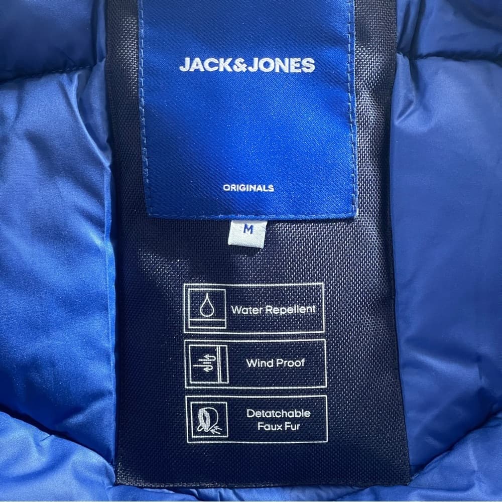 Jack & Jones Grey Puffer Jacket in Medium - Thumbnail 2
