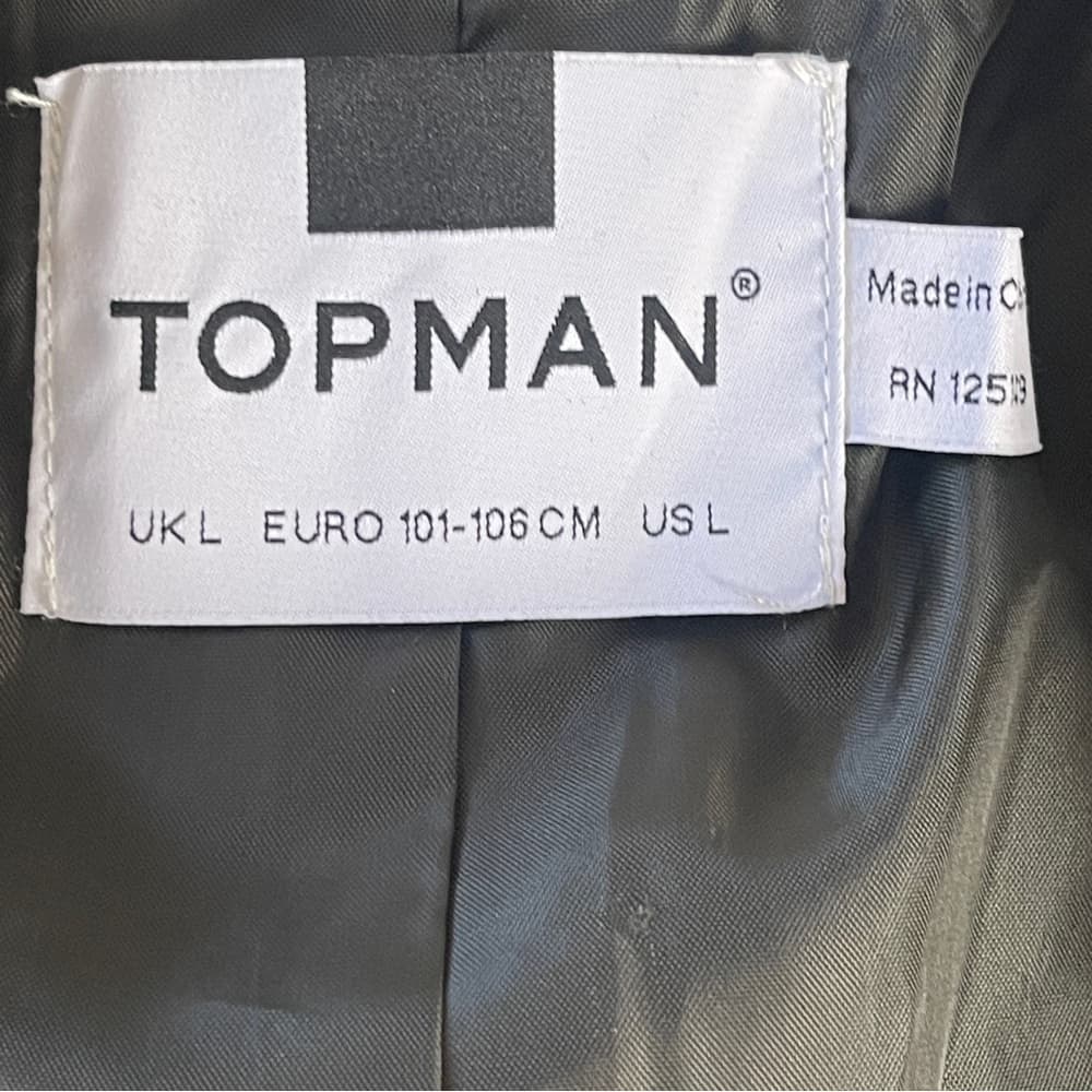 Topman Trench Coat in size Large NWOT - Thumbnail 3