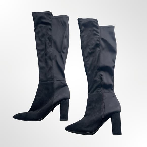 Zigisoho Elegant Black Knee-High Women's Boots in size 8.5 - Thumbnail 9