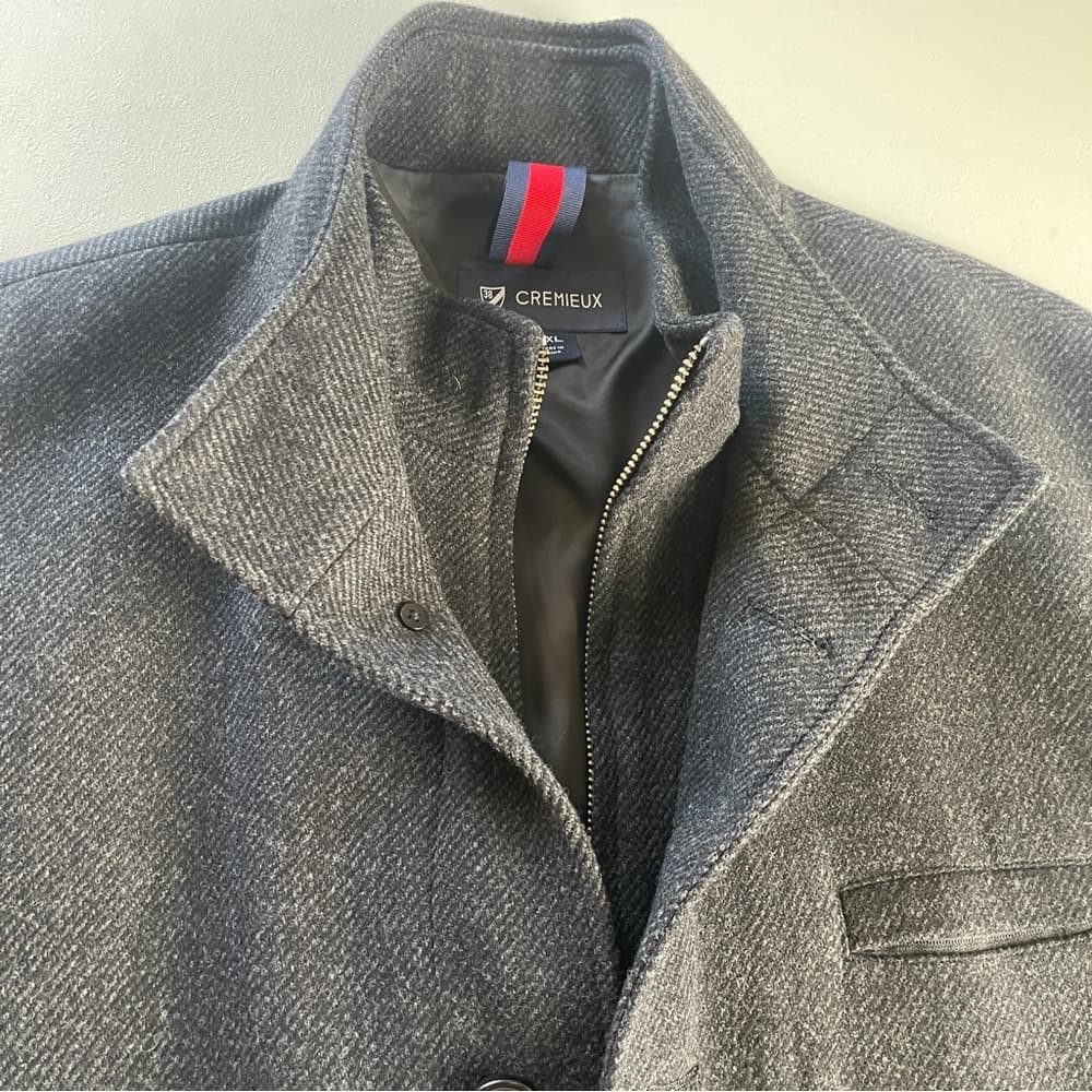 Cremieux Dark Grey Men's Pea Coat in XXL -NWOT - Thumbnail 4